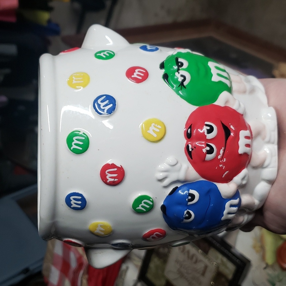 2001 3D M&MS Cookie Jar Collectible No Lid